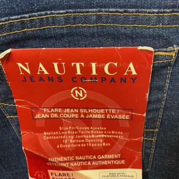 NAUTICA Flare Slim Fit Stretch Low Rise Jeans Size: 4 NWT - Picture 8 of 8